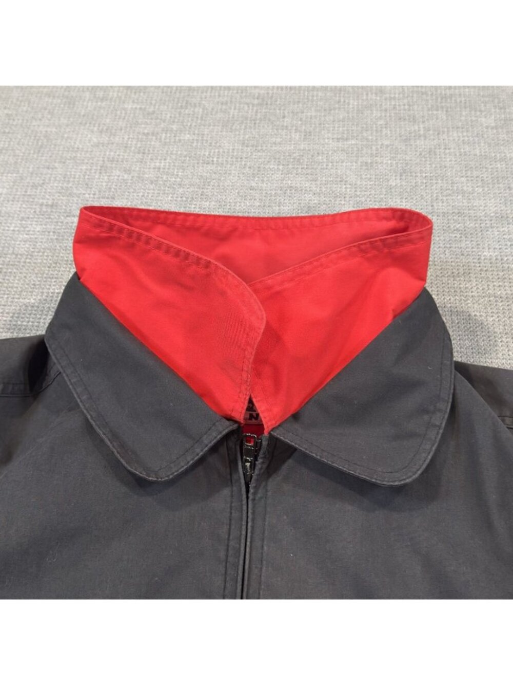 Vintage Turning Point Grasshopper Your Next Mower Jacket Size XL Black Red Pocke - Picture 5 of 16